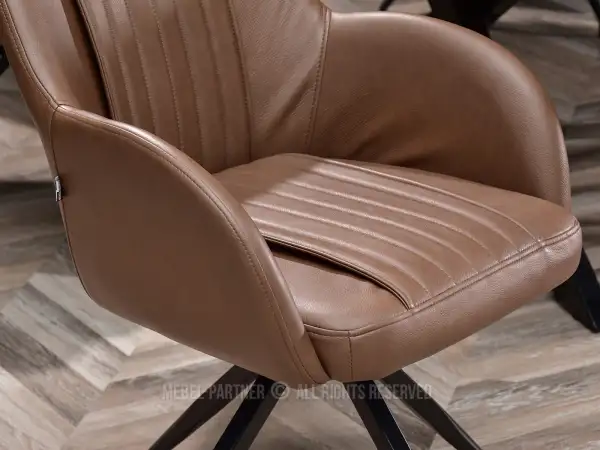 Wymiary brązowego krzesła CHIARA